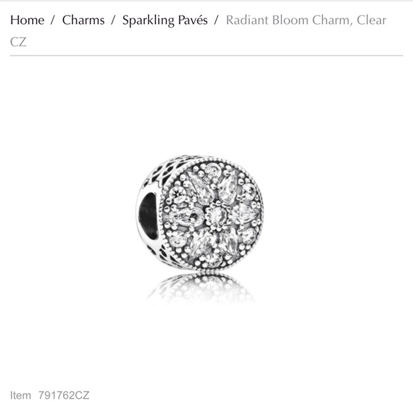 Pandora Radiant Bloom CZ Charm - Picture 4 of 4
